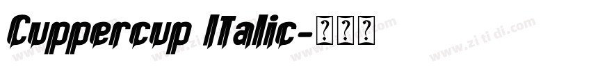 Cuppercup Italic字体转换